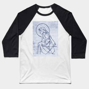 Virgin Mary hand drawn illustration Baseball T-Shirt